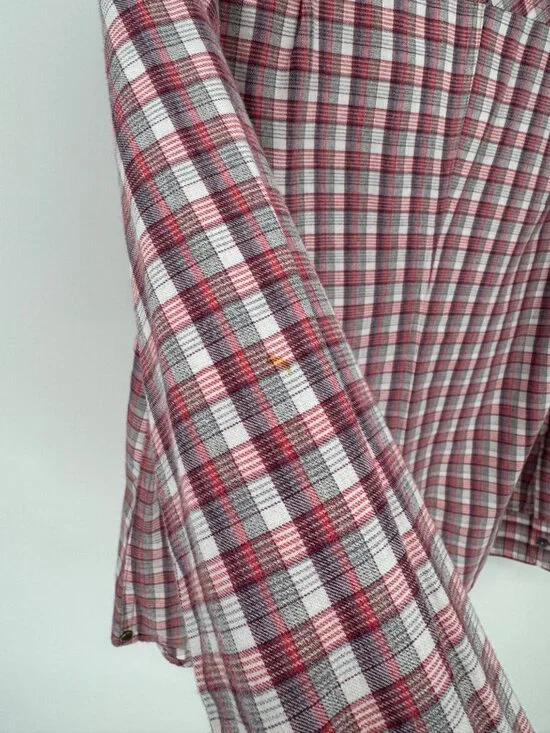 Pendleton Womens Red & White Long Sleeve Plaid Button-Up Shirt Size S - Picture 4 of 12